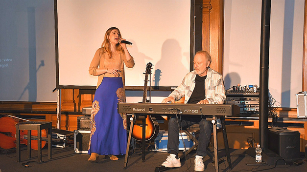 Peter Reber mit seiner Tochter Nina.